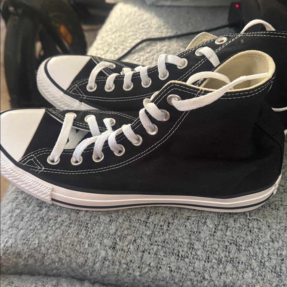 Converse Black High-Top Sneakers - Picture 8 of 8